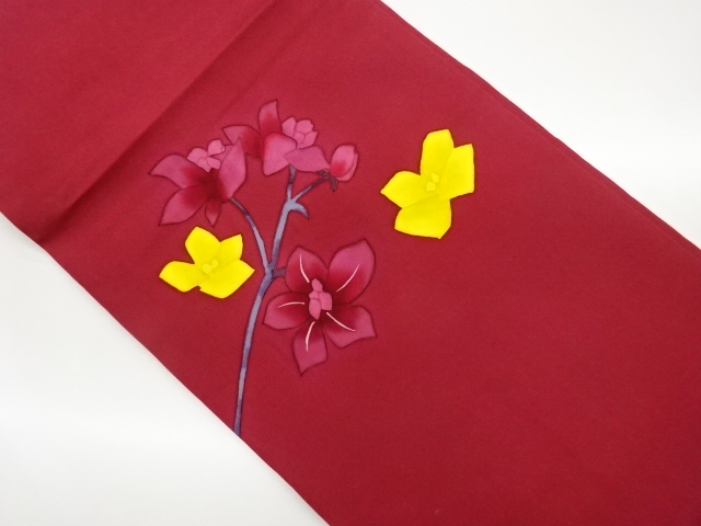 JAPANESE KIMONO / SHIOZE FLOWER PATTERN NAGOYA OBI